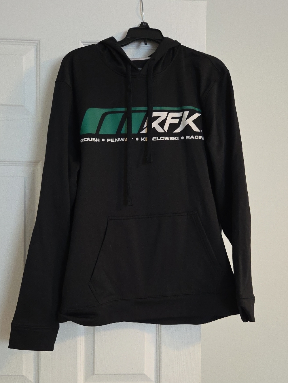 NASCAR RFK Black Pullover Hoodie with White Logo